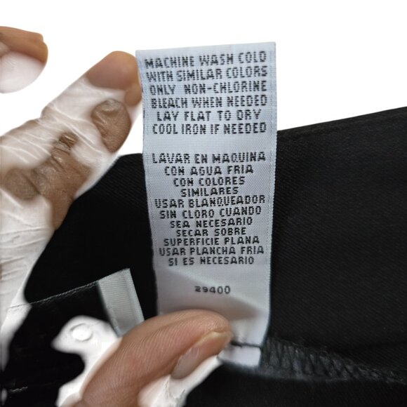 Sag Harbor Black Stretch A-Line Skirt 14T gothic witchy acedemia - Picture 3 of 7